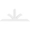 Ekena Millwork Richland Architectural Grade PVC Gable Bracket, 60"W x 25"H x 2"D x 4"F, 10/12 Pitch GBP060X25X0204RIC00 - alternate 5